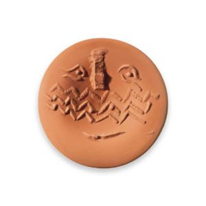 Visage au Masque de Chevrons