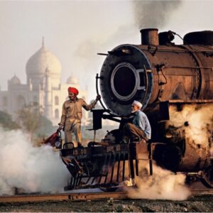 Taj Mahal and Train
