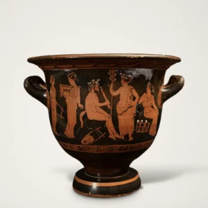 Bell krater with scene of Marsyas, Apollo, and the Muses