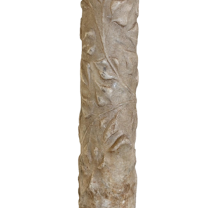 Roman Marble Candelabrum Shaft with Vegetal Scrolls