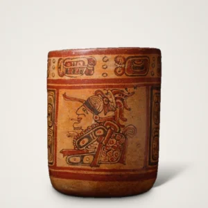 Maya Polychrome Cylinder Vessel