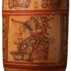Maya Polychrome Cylinder Vessel