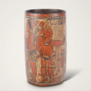 Polychrome Maya codex vase