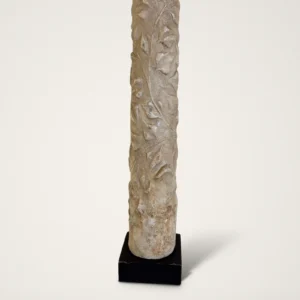 Roman Marble Candelabrum Shaft with Vegetal Scrolls