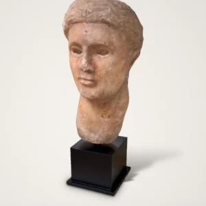 Roman Marble Portrait Head of a Woman